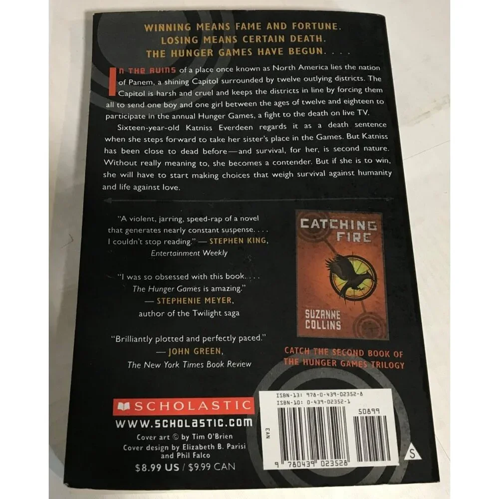 The Hunger Games By Suzanne Collins Scholastic 1st Edition - Picture 2 of 7